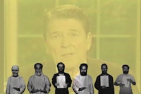 Walid Raad/The Atlas Group, Hostage—The Bachar Tapes, 2001. Video Still