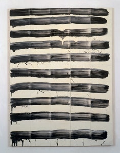 David Reed, <i>#90</i>, 1975, Oil on canvas, 76 x 56 inches 