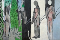 Henri Matisse. “Bathers by a River” (1909–10, 1913, 1916–17). Oil on canvas. 102 1/2 x 154 3/16 inches. The Art Institute of Chicago, Charles H. and Mary F. S. Worcester Collection, 1953.158. © 2010 Succession H. Matisse / Artists Rights Society (ARS), New York.