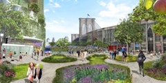 Park below the Brooklyn Bridge. Images courtesy of the Institute for Transportation and Development Policy, 