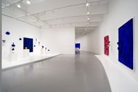 Installation view of “Yves Klein: With the Void, Full Powers” (2010). Hirshhorn Museum and Sculpture Garden. © 2010 Artists Rights Society (ARS), New York/ADAGP, Paris. Photo by Lee Stalsworth.