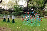 Dennis Oppenheim, Installation view of Landscape Installations for Central Park at the Arsenal Building, 2006. Courtesy the City of New York, Parks and Recreation.