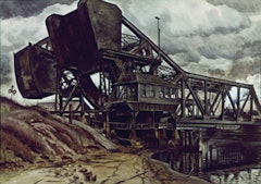 Black Iron, 1935. Watercolor on paper, 28 1/8 x 40 in. (71.1 x 101.6 cm). Private collection. 