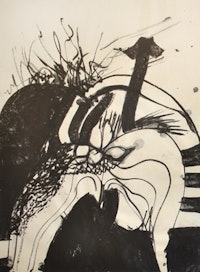 Hannah Wilke, “Untitled” (early 1960s). Charcoal and ink on paper. 24 x 18 inches. Courtesy Donald and Helen Goddard and RonaldFeldman Fine Arts, New York.