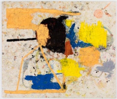Joe Bradley. “Pigpen (#2),” 2010 oil on canvas. 97” x 72”. 