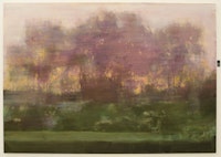“Backlit Garden: Sunset,” 2009. Oil on linen. 75 x 105 in.