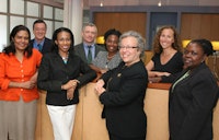 Photo of Marilyn Gelber and team, courtesy of Brooklyn Community Foundation.