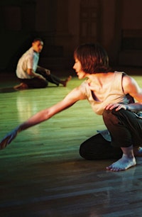 Carolyn Hall and Lionel Popkin perform in 
</i>Miniature Fantasies</i>. Photo by Anja Hitzenberger.