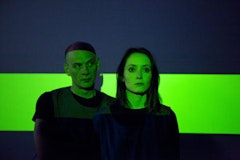 DJ Mendel and Hollis Witherspoon in 31 Down's newest piece: HERE AT HOME. Photo by Sue Kessler.