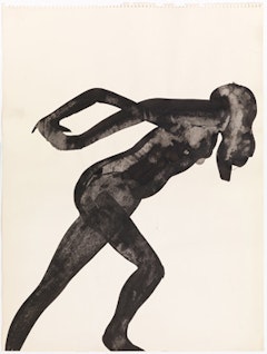 "Going," 1965. Ink on paper. 24 x 18". Courtesy of the artist and DC Moore Gallery, NY.
