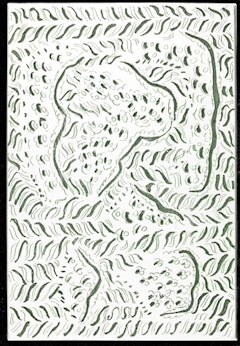 Carla Accardi, “Capriccio,” 1983.  Aquatint and etching on zinc, 9 x 6 3/8 inches (232 x 161mm). Istituto Nazionale per la Grafica, Rome. VIC 2809 A.
