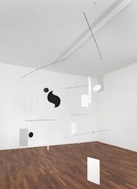 Dorit Margreiter, “zentrum (sabine),” 2011. Metal construction, paint, dimensions variable. Photography: Jens Ziehe.