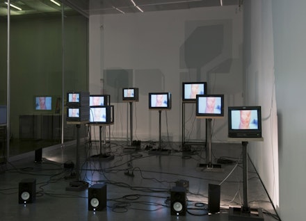 Charles Atlas’s “Joints Array” at the New Museum. Photo by Benoit Pailley.