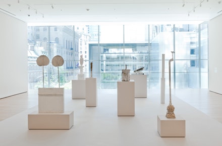Installation view of <i>Cy Twombly: Sculptures at the Museum of Modern Art</i>, 2011. Photo: Jason Mandella.
