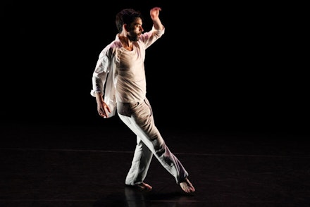 Colin Dunne in <i>Out of Time</i>. Photo by Julieta Cervantes, courtesy Baryshnikov Arts Center.