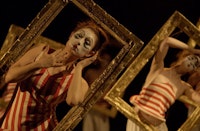 <i>Monsters & Mirrors: Heavy at Play,</i> 2003. Choreography by Abby Bender. Photos by Willy Somma.