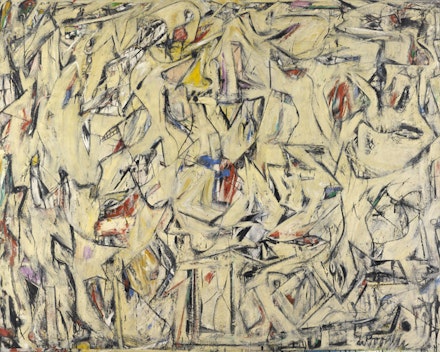 Willem de Kooning, “Excavation,” 1950. Oil and enamel on canvas. 81 x 100 1/4”. The Art Institute of Chicago. Mr. and Mrs. Frank G. Logan Purchase Prize Fund; restricted gifts of Edgar J. Kaufmann, Jr., and Mr. and Mrs. Noah Goldowsky, Jr. © 2011 The Willem de Kooning Foundation / Artists Rights Society (ARS), New York.