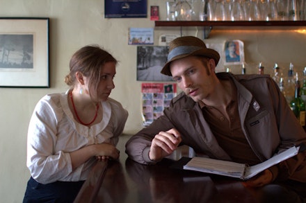  Lena Dunham as Aura and David Call as Keith in <i>Tiny Furniture</i> directed by Lena Dunham. Photo Credit: Joe Anderson. An IFC Films Release.