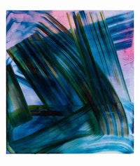 Matthew Fischer, “Lapis Lazulust,” 2011. Acrylic and oil on canvas. 70 x 621/2”. Courtesy of Tilton Gallery.