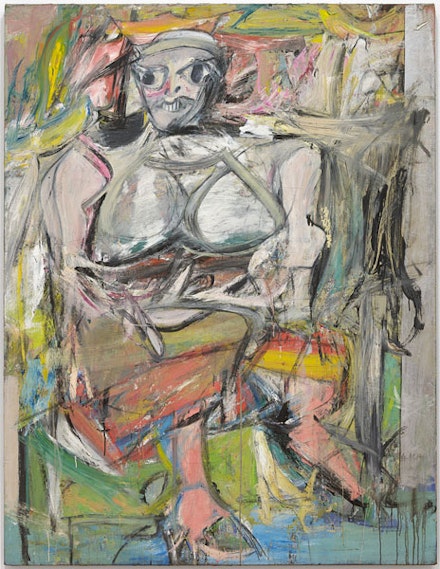 Willem de Kooning, “Woman, I,” 1950-52. Oil, enamel and charcoal on canvas. 6’ 3 7/8” x 58”. The Museum of Modern Art, New York. Purchase. © 2011 The Willem de Kooning Foundation / Artists Rights Society (ARS), New York.