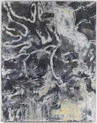 Bill Jensen, “Black Sorrow (I),” 2010-11. Oil on linen, 53 x 42”. Courtesy Cheim & Read, New York.