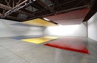 Robert Irwin, Who's Afraid of Red, Yellow and Blue≥ (2006). Installation view. Courtesy PaceWildenstein, New York. 
Photo by Genevieve Hanson.