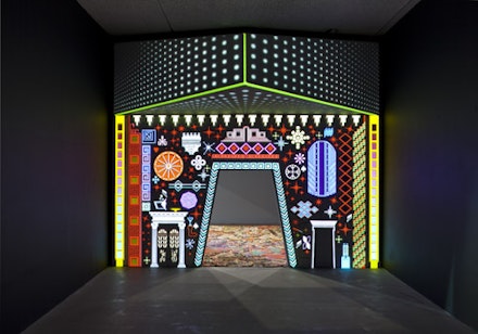 Cayetano Ferrer, “Quarter-Scale Grand Entrance,” 2012. Installation view at the Hammer Museum, Los Angeles. Photo: Brian Forrest.