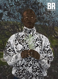Cinga Samson, <em>Okwe Nkunzana 6</em>, 2021. Oil on canvas, 31 1/2 x 23 1/2 inches. ? Cinga Samson. Photo ? White Cube (Nina Lieska | ARTREPRO).